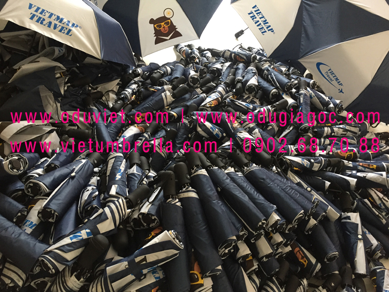xưởng sản xuất ô dù cầm tay in logo quảng cáo